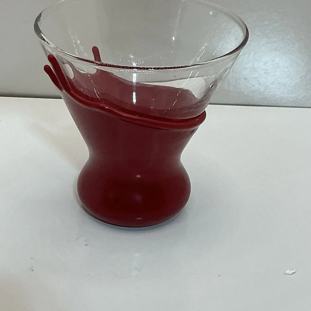 Maker's Mark Bourbon Red Wax Dipped Whiskey Glass
